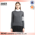 2017 european style regular size pure cashmere sweater woman